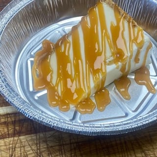 8oz Colossal NY Cheese Cake W/ Caramel Sauce